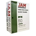 thumbnail image 2 of JAM Paper Glossy 3 Hole Punch Folders, Green, 50/Pack, 2 of 5