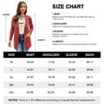 thumbnail image 3 of Uvplove Women Long Sleeve Lightweight Cardigan with Pockets Open-Front Tops,Maroon,2XL(M-3XL), 3 of 8