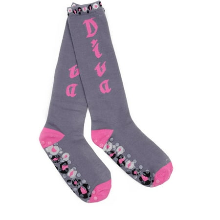 Diva Atitude/edgy Socks W/grip