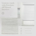 thumbnail image 3 of MOOD Custom Bamboo Shades | WOVEN | Cordless Designer Natural Woven Wood Roman Shades for Windows | Woven Frost White (Sheer) | 31"W x 60"H, 3 of 4
