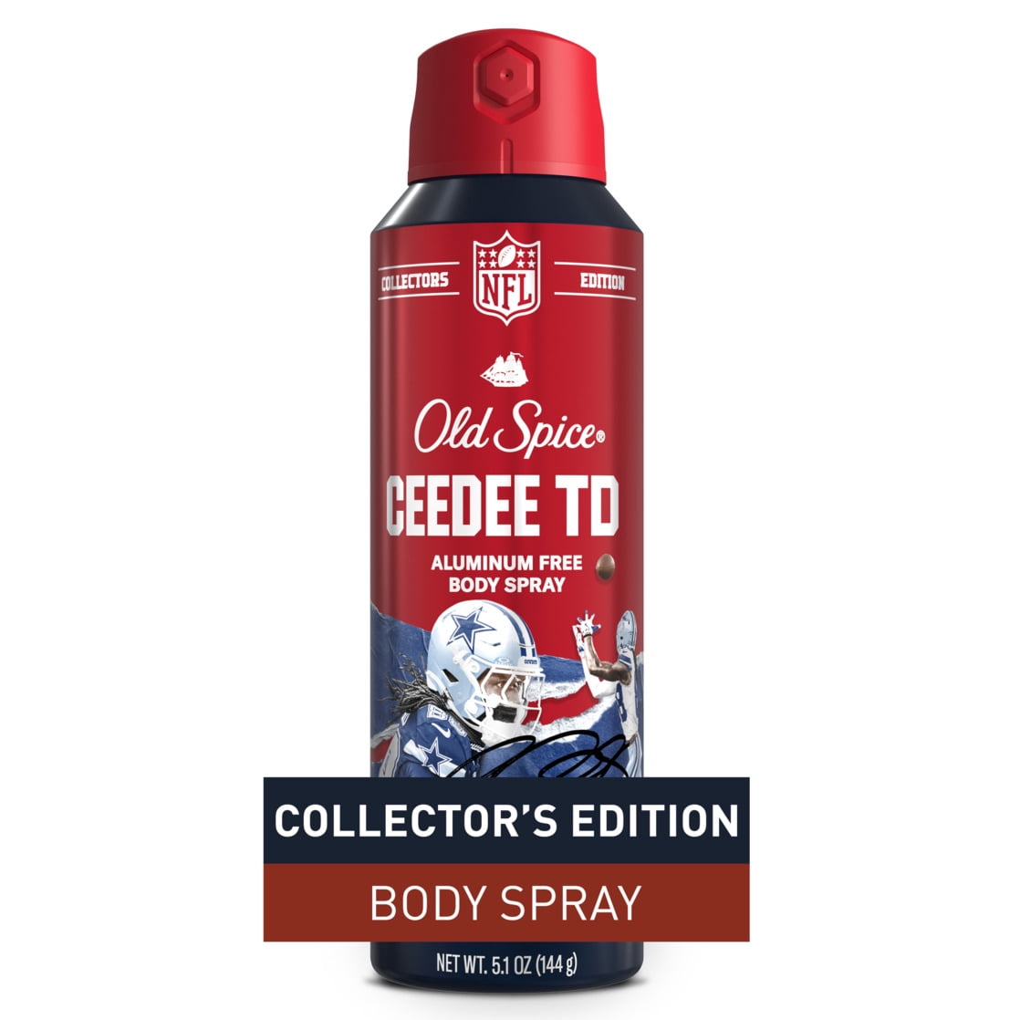 Exclusive CeeDee Lamb Old Spice x Gillette NFL Value Bundle, includes Licensed Dallas Cowboys Razor plus 'CeeDee TD' Body Wash & Body Spray