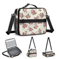thumbnail image 5 of Insulated Lunch Bag Teen,Pioneer Flower Floral Print Pattern Toddler Lunch Bag Lunch Box,Bento School Lunch Bag with Adjustable Shoulder Strap and Bottle Holder, 5 of 6
