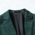 thumbnail image 4 of Yaoyar Men's Casual Corduroy Blazer Classic Fit One Button Sport Coat Fashion Notch Lapel Blazer Jacket Green XL, 4 of 8