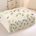 thumbnail image 4 of Qocolhg Summer Cooler Quilt, Washable & Lightweight Summer Comforter Cooling Blanket for All Season Use, Machine Washable, Bedding Soft Coverlet Conditioned Quilts for Kids, 39x59 inch, Yellow, 4 of 7