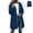 (New30)Navy, variant on Women's Long Raincoat Casual Versatile Waterproof Hooded Rain Jackets Lightweight Windbreaker Travel Long Sleeve Outdoor Packable Coat
