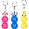 thumbnail image 1 of Fidget Simple Dimple Dimples Mini Bubble Flipping Keychain Toy Toys Kawaii Funny Keychains Chain Cartoon Design Fun Cute Cool Silicone For Girls Boys, 1 of 5