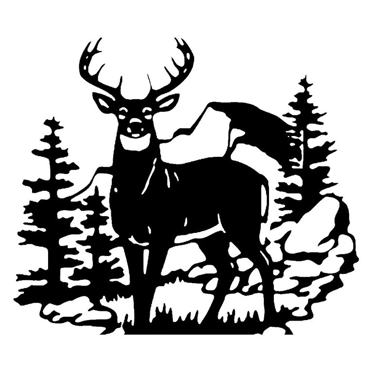 Hunting Wildlife Deer Scene Custom Vinyl Car Truck Window Decal sticke –  CustomVinylDecals4U