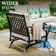 thumbnail image 6 of MF Studio 5-Seat Patio Conversation Set Metal Outdoor Furniture Sofa Set for 5 Person Beige, 6 of 11