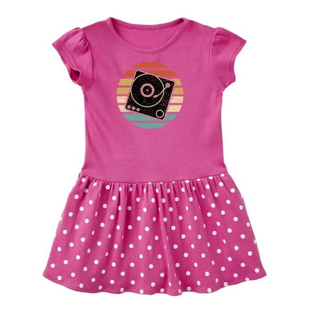 

Inktastic Turn Table Record Player Retro Gift Toddler Girl Dress