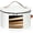 White, variant on Round Hat Box, Stackable Felt Hat Boxes for Women Storage, Foldable Premium Hat Travel Case with Dustproof Lid, Space Saving Hat Organizer (Grey)
