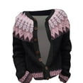 thumbnail image 4 of Jindong Cardigan Tricoté Confortable à Imprimé Floral en Peluche pour Femmes, 4 of 4
