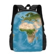 thumbnail image 3 of Balery Earth View World Map Backpack for Men and Women - Durable 600D Oxford Cloth -Large Capacity, Water-Resistant School, Travel, and Hiking Bag, 3 of 9