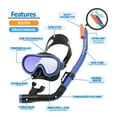 thumbnail image 4 of Reef Tourer Youth Single-Window Combo Set for Kids, Black/Metallic Purple (Mirrored Lens), 4 of 7