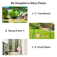 thumbnail image 5 of RedSwing High Back Full Bucket Swing with Heavy Duty Swing Seat Combo Pack (Triangle and Chain Dip), Tree Straps Included, Pink, 5 of 9