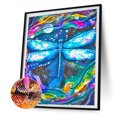 thumbnail image 1 of Cuadros Decorativos Kit de pintura de diamante 5D, arte de mosaico de taladro redondo completo de libélula abstracta DIY Sywqhk Nuevos Originales, 1 of 1