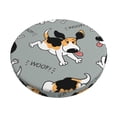 thumbnail image 6 of Uemuo Funny Beagle Active Dog Pattern Round Bar Stool Seat Covers Washable Stool Cushion Slipcover Elastic Bar Chair Covers-14 inch, 6 of 7