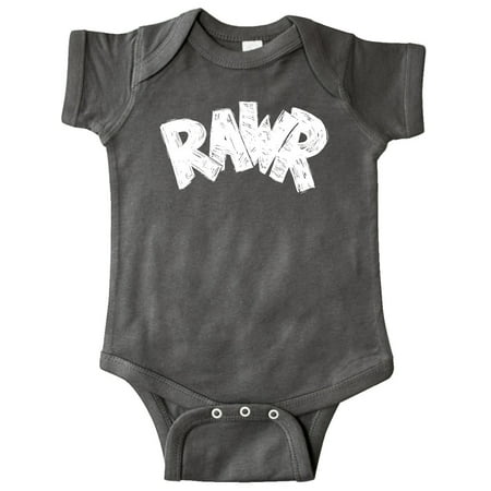 

Inktastic Rawr Distressed Text in White Gift Baby Boy or Baby Girl Bodysuit