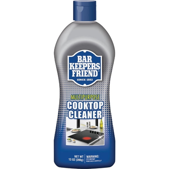 Bar Keepers Friend Cooktop Cleaner - Multipurpose Liquid, Safe on Glass, 2 x 13 oz