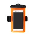 thumbnail image 1 of Soidarity Bolsa impermeable para teléfono SummerX, bolsa seca transparente, funda colgante para natación, contenedor de brazo para surf y Fitness, Deportes acuáticos Naranja 5.8 pollici Soidarity HW4170-28, 1 of 4