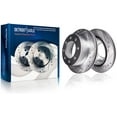 thumbnail image 5 of Detroit Axle - Brake Kit for 4WD 2008-2012 Ford F-250 Super Duty Drilled & Slotted Brake Rotors 2008 2009 2010 2011 2012 Ceramic Brakes Pads Front and Rear Replacement: Not Fit Models with Harley PKG, 5 of 8