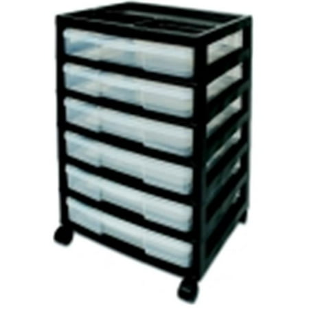 - 6-Case Acid-Free Project Case Scrapbook Chest Drawer, 6-Compartment