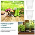 thumbnail image 3 of NICEXMAS 6-Pack Clear Indoor Nursery Pots with Self Watering for Easy Plant Care, 3 of 8