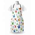 thumbnail image 3 of Butterflies Apron, Butterflies Animal Clipart Ecology Environment Joyful Design Cartoon Tropics, Unisex Kitchen Bib with Adjustable Neck for Cooking Gardening, Adult Size, Multicolor, by Ambesonne, 3 of 4