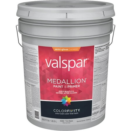 Valspar Medallion 100% Acrylic Latex Semi-Gloss House (Best 100 Acrylic Latex Exterior Paint)
