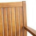 thumbnail image 6 of Christopher Knight Home Teague Outdoor Acacia Wood Dining Chairs Set of 2, Teak Finish, 6 of 14