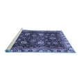 thumbnail image 2 of Ahgly Company Machine Washable Indoor Rectangle Abstract Blue Modern Area Rugs, 5' x 7', 2 of 4