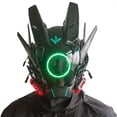 thumbnail image 2 of Mask Round Lights Wing Braid Lights Makeover Festival LED Light Up Mask Tech Helmet, Czzoypi Mask Round Lights Wing, 2 of 2