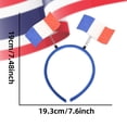 thumbnail image 3 of Diadema con lazo con la bandera de la Copa del Mundo de EE. UU., Canadá y México, decoración para fiestas de fanáticos, diadema con bandera, diadema de plástico, 3 of 6