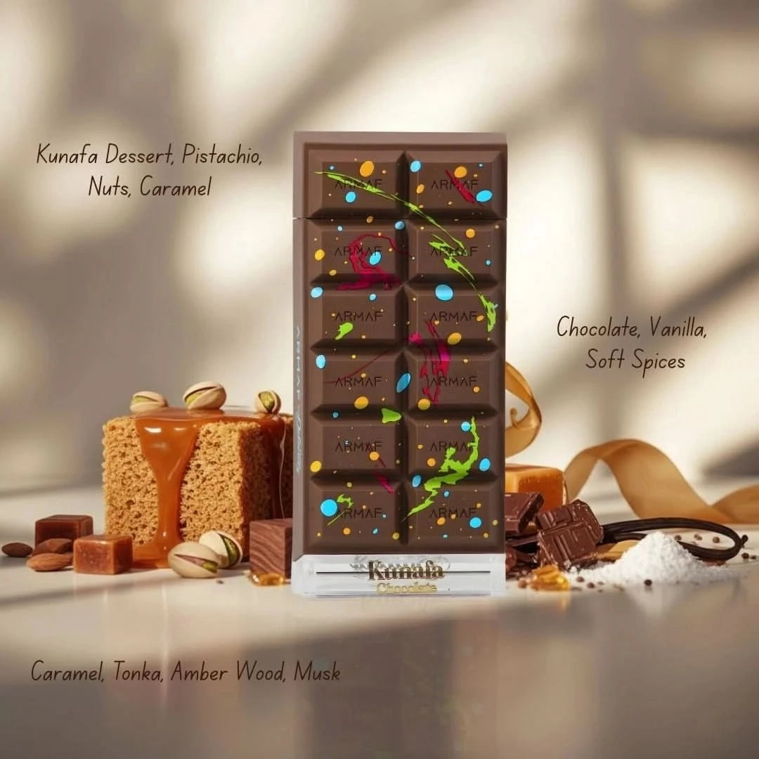 Dubai Delicacy Kunafa Chocolate Pistache Eau de Parfum Spray 70ml (2.3 oz) Armaf