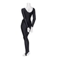 thumbnail image 4 of Speerise - Mono de baile de manga larga brillante para mujer, con estribos, de licra, para adultos, para gimnasia, color negro, ropa de baile de cuerpo entero, monos para niña, 4 of 5