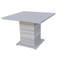 thumbnail image 1 of TKC Fairmont 40" Table à Manger Patio Carrée en Crème à la Vanille, 1 of 1