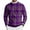 Dark Purple, variant on CharmCyan Men's Round Neck Long Sleeve Ribbed Knit Pullover Black L