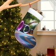thumbnail image 2 of Cauagu Colorful Tire Tunnel Park for Christmas Stockings,1-Pack Large Xmas Stocking Holiday and Farmhouse Stocking Fit for Christmas Holiday Party Decoration(17.7*11 Inch), 2 of 7