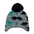 thumbnail image 6 of Dyfzdhu Children Woolen Hat Dinosaur Pattern Boys Girls Thermal Knitted Cap Blue, 6 of 9