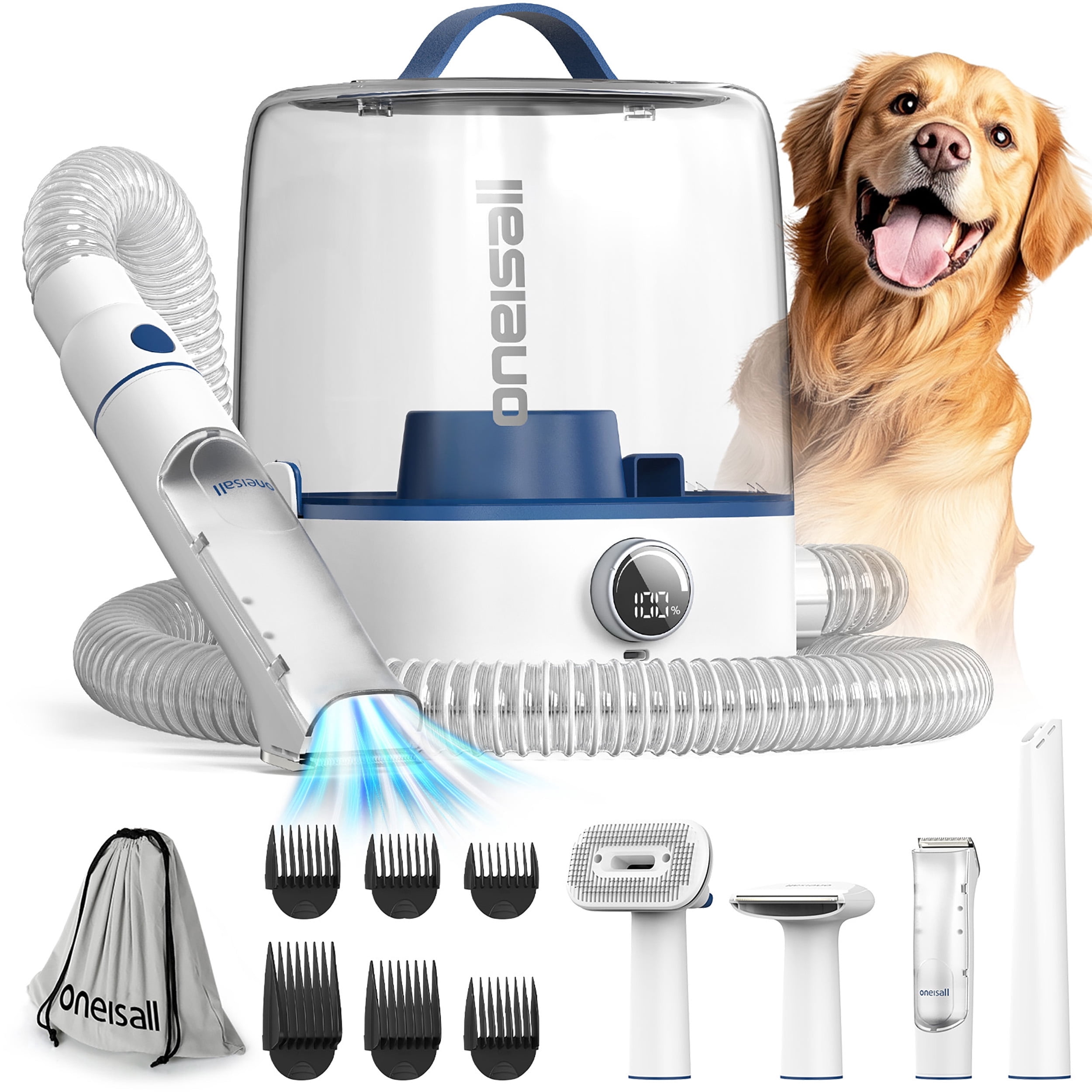 Neakasa, Dog Grooming Kit, Vacuum, Low-Noise, 5-in-1 - Walmart.com