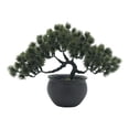 thumbnail image 4 of bonsái artificial, plantas de imitación, adornos de plantas realistas para el hogar, planta en maceta Artificial para decoración de estantería Verde oscuro, 4 of 8