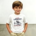 thumbnail image 2 of KHONTS Toddler Boy Shirts Baby Kids Short Sleeve T-Shirt Graphic Tee Funny Letters Print Tops,Size 2-13 Years White 160, 2 of 4