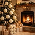 thumbnail image 5 of Yhmxh 6 Pcs Velvet Christmas Ball Ornaments, 3.15 Inch Flocked Christmas Tree Decor Balls, Soft Plush Xmas Hanging Baubles Set for Christmas Tree, Wreath, Holiday Indoor Home Party Decoration, 5 of 6