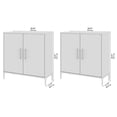 thumbnail image 4 of Bush Furniture Soho Low Storage Cabinet with Doors - Set of 2 in Black, 4 of 10