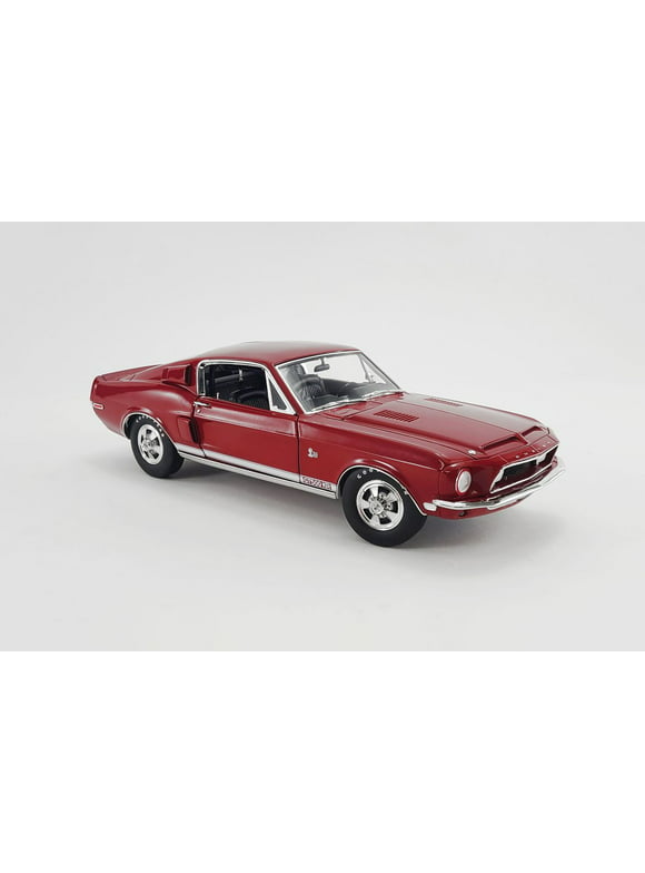 1968 Ford Mustang Shelby GT500 KR Ad Car, Candy Apple Red - Acme A1801849 - 1/18 scale Diecast Car