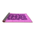 thumbnail image 2 of Ahgly Company Indoor Square Oriental Pink Industrial Area Rugs, 6' Square, 2 of 4
