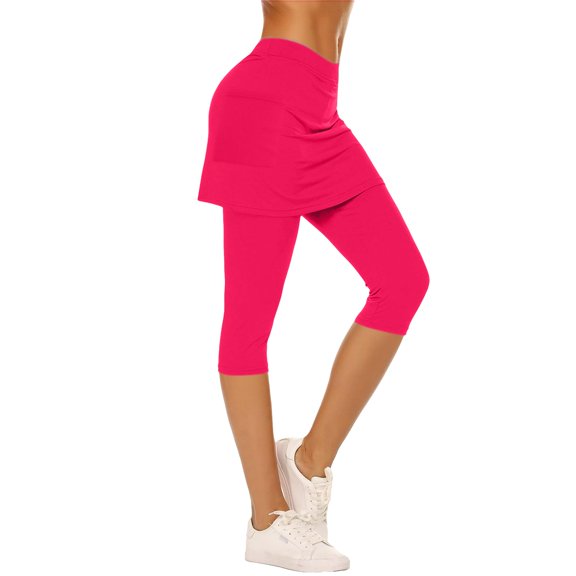 Yoga Pants Women Skirted Leggings Athletic Skorts Gym Tennis Yoga Legging High Waisted Leggings With Skirts Workout Clothes for Women