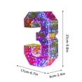thumbnail image 3 of TIMIFIS Valentines Day Lights Valentine's Day 100 Lamp Beads LED Luminous Alphabet Numbers Decorative Lights Holiday Decorative Lights Wedding Birthday Party —Spring, 3 of 3