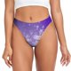 thumbnail image 1 of Fotbe Snowfall Sky White Purple Tanga Sin Costuras para Mujer con Estampado – Panties Invisibles, Transpirables y Cómodos para Uso Diario-Small, 1 of 6