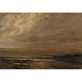 thumbnail image 3 of Gustave Courbet 18x14 Black Modern Framed Museum Art Print Titled - Marine Landscape, Surrounded by Trouville, 3 of 5