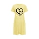 thumbnail image 5 of Camisón corto de talla grande para mujer, camisón de manga corta con estampado de pecho a la moda, camisón para mujer, 5 of 7